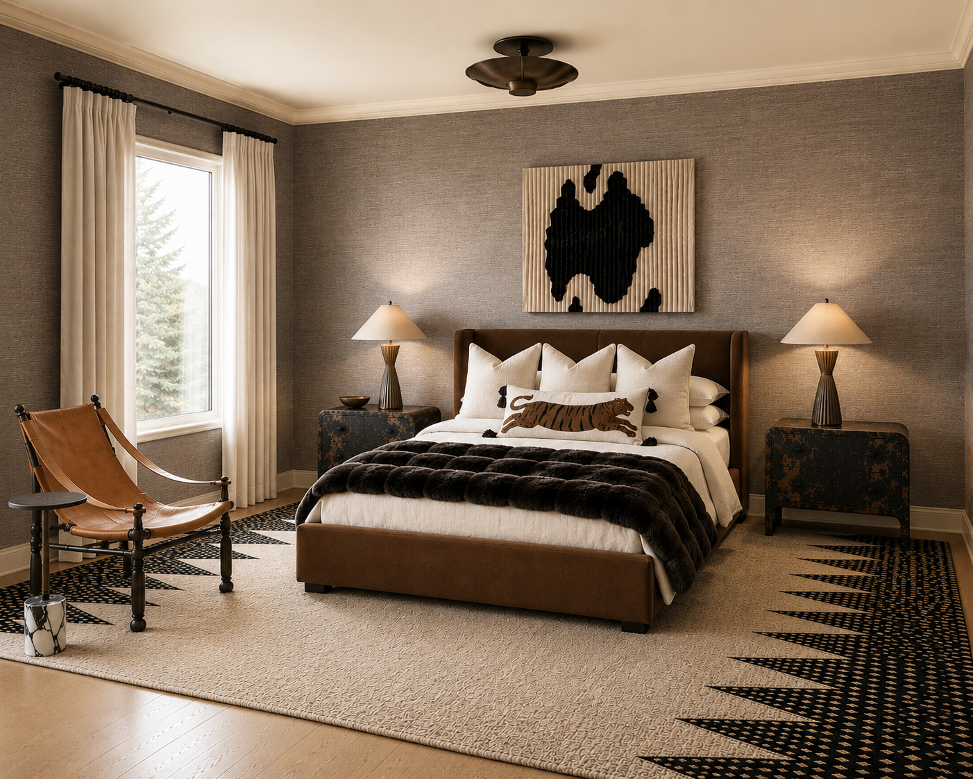 Moody Bedroom: A Warm &amp; Layered Retreat