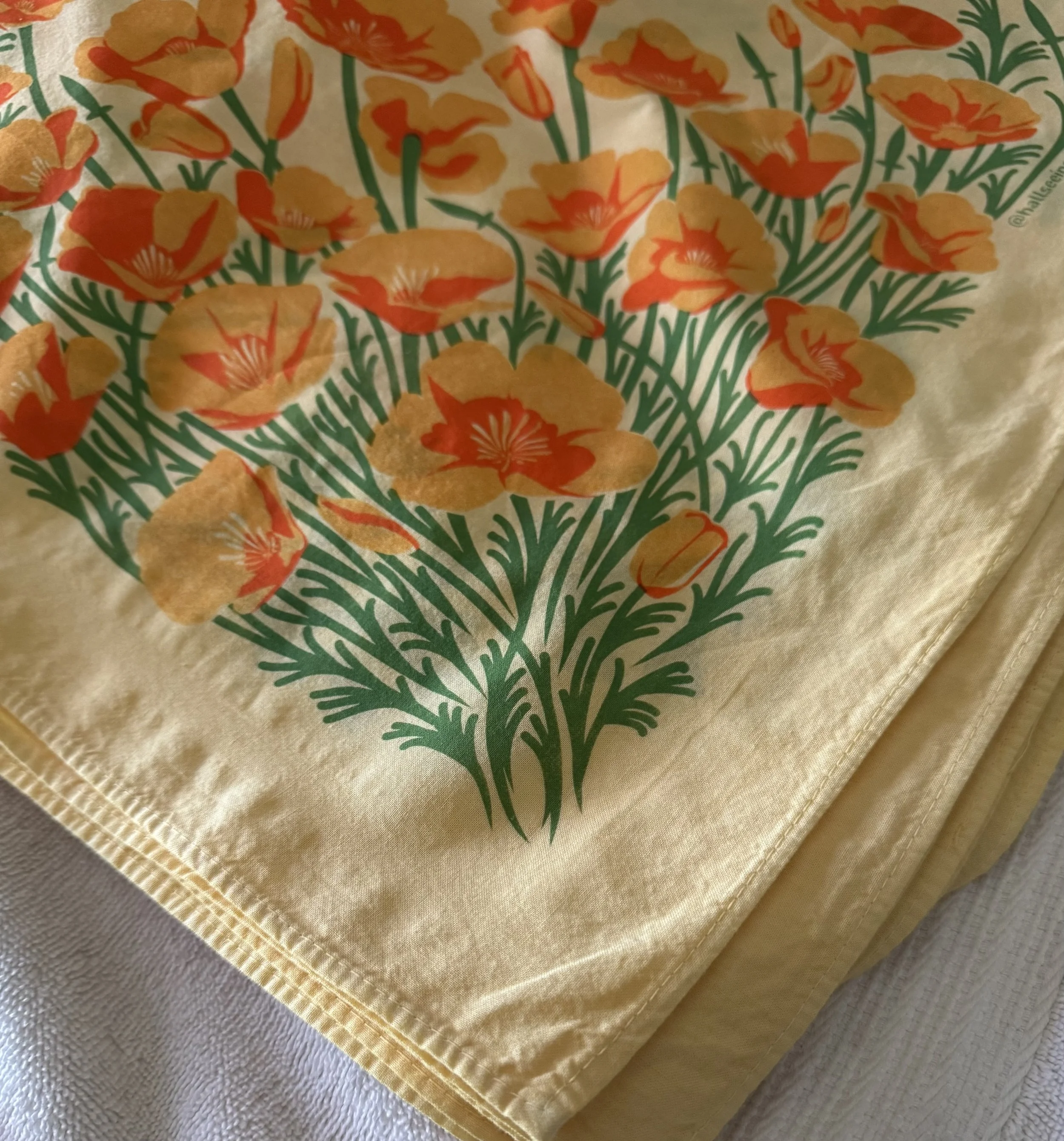 Golden Poppy Bandana