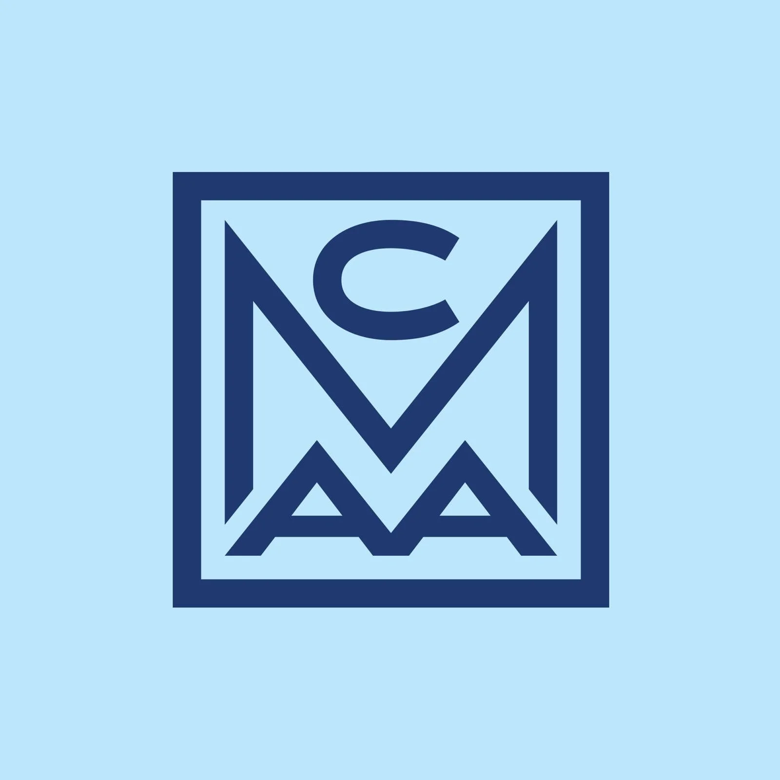 Stylized logo with a large 'C' and 'M' inside a square, featuring geometric shapes and lines.