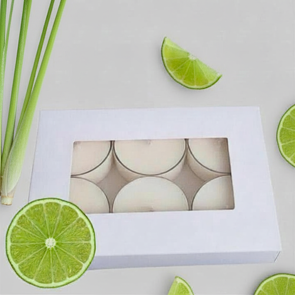 Lemongrass & Lime Tealights 6pk