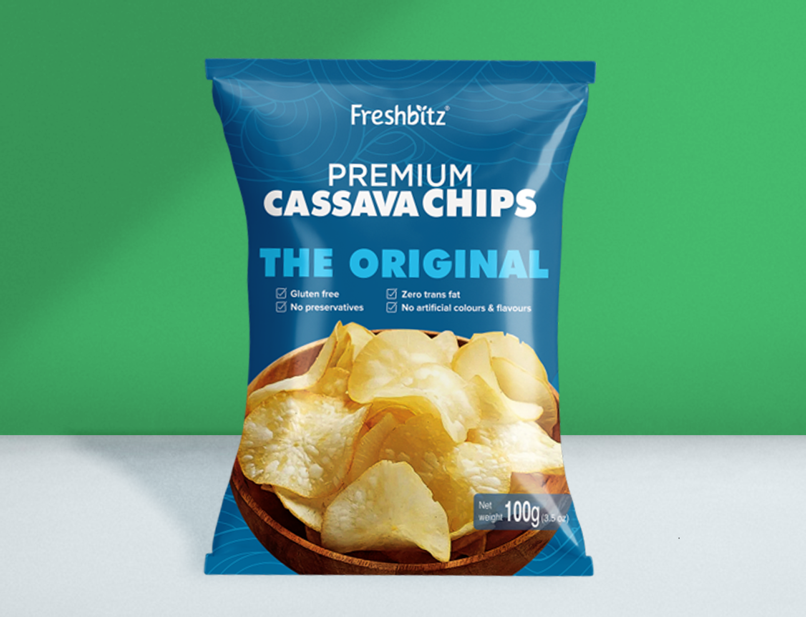 Freshbitz® Premium Cassava Chips The Original with Sea Salt