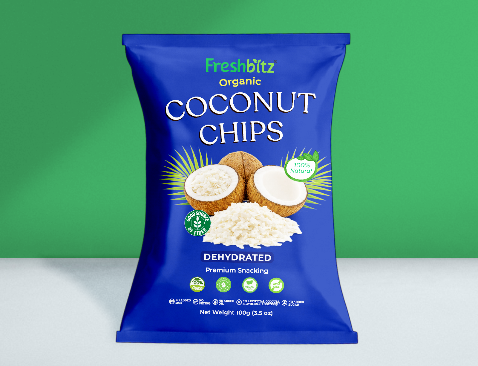 Freshbitz® Premium Organic Dehydrated Coconut Chips