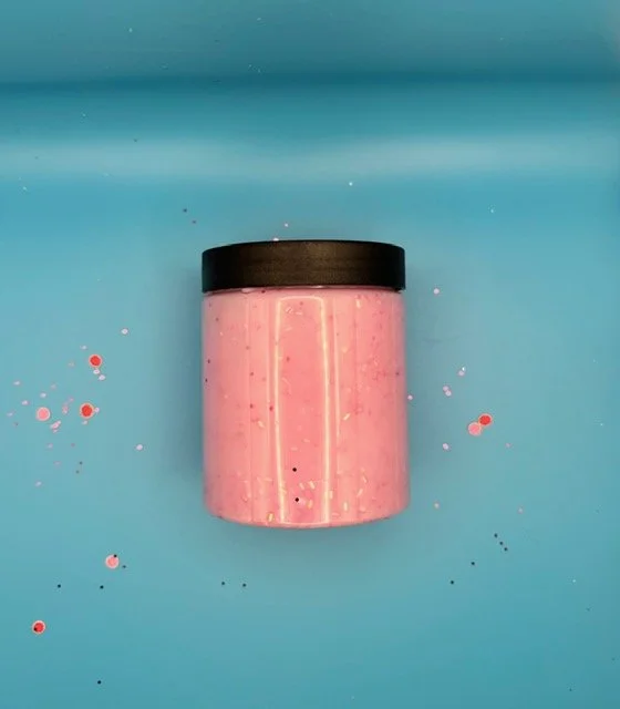Lavender rose confetti crisp slime