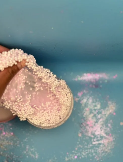 lavender cottage cheese slime