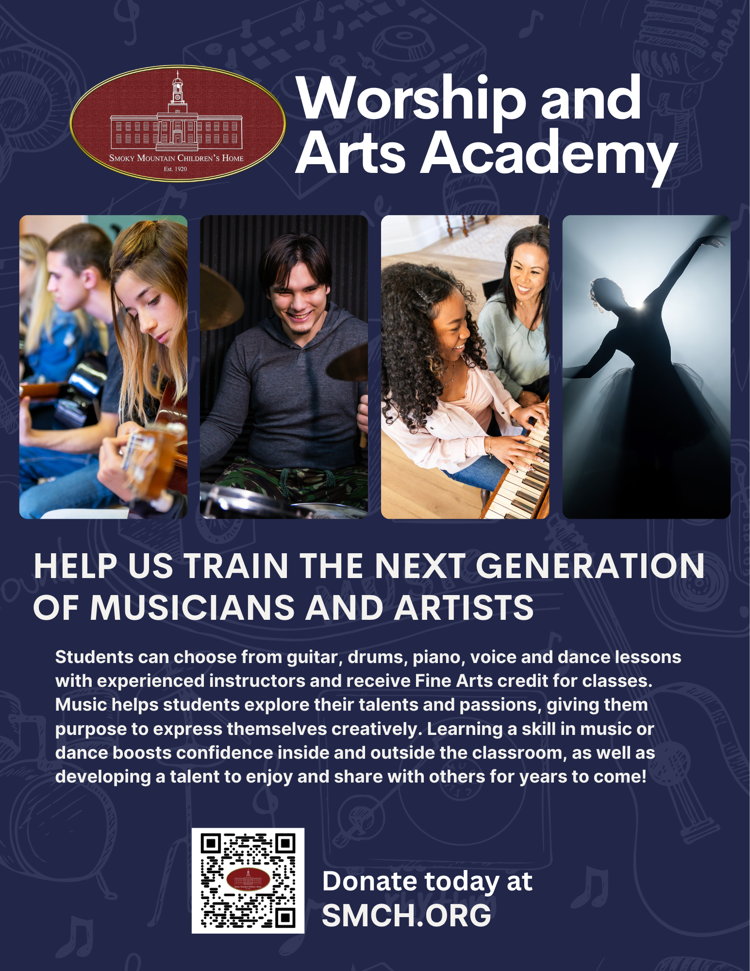 Worship and Arts Academy Ad