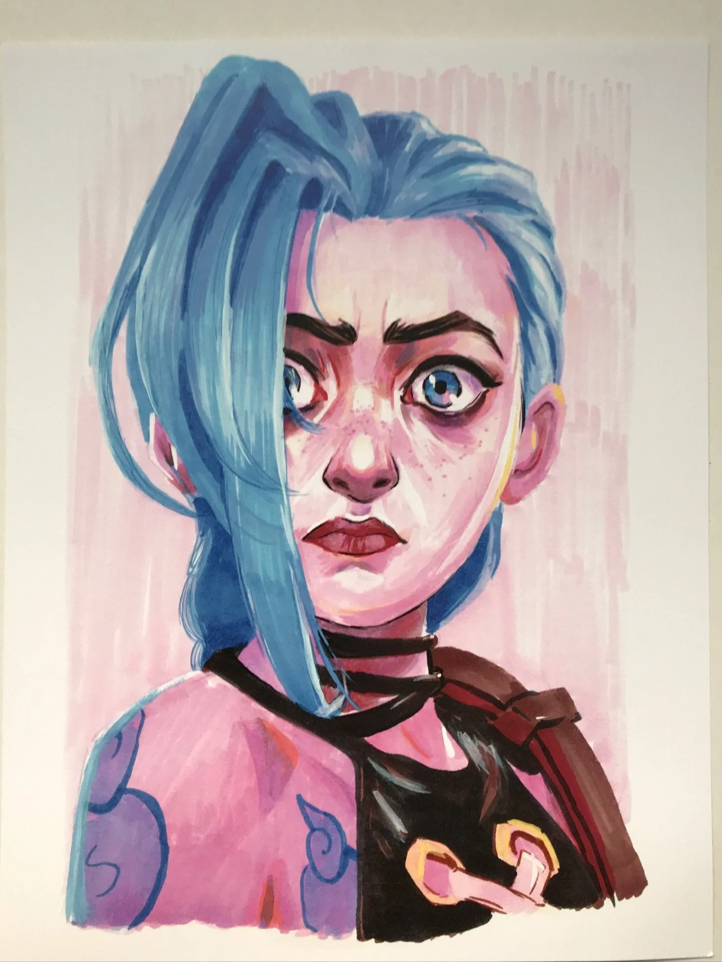 Etsy update- copies of Souvenir Act 3, my new Jinx marker print and my Nona the Ninth print are available now :)

#etsyupdate #jinxarcane #webcomic #thelockedtomb