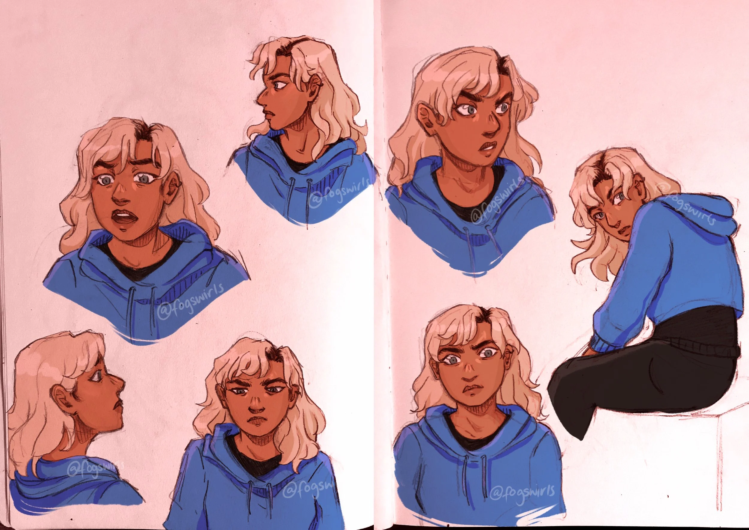 Connie sketch sheet