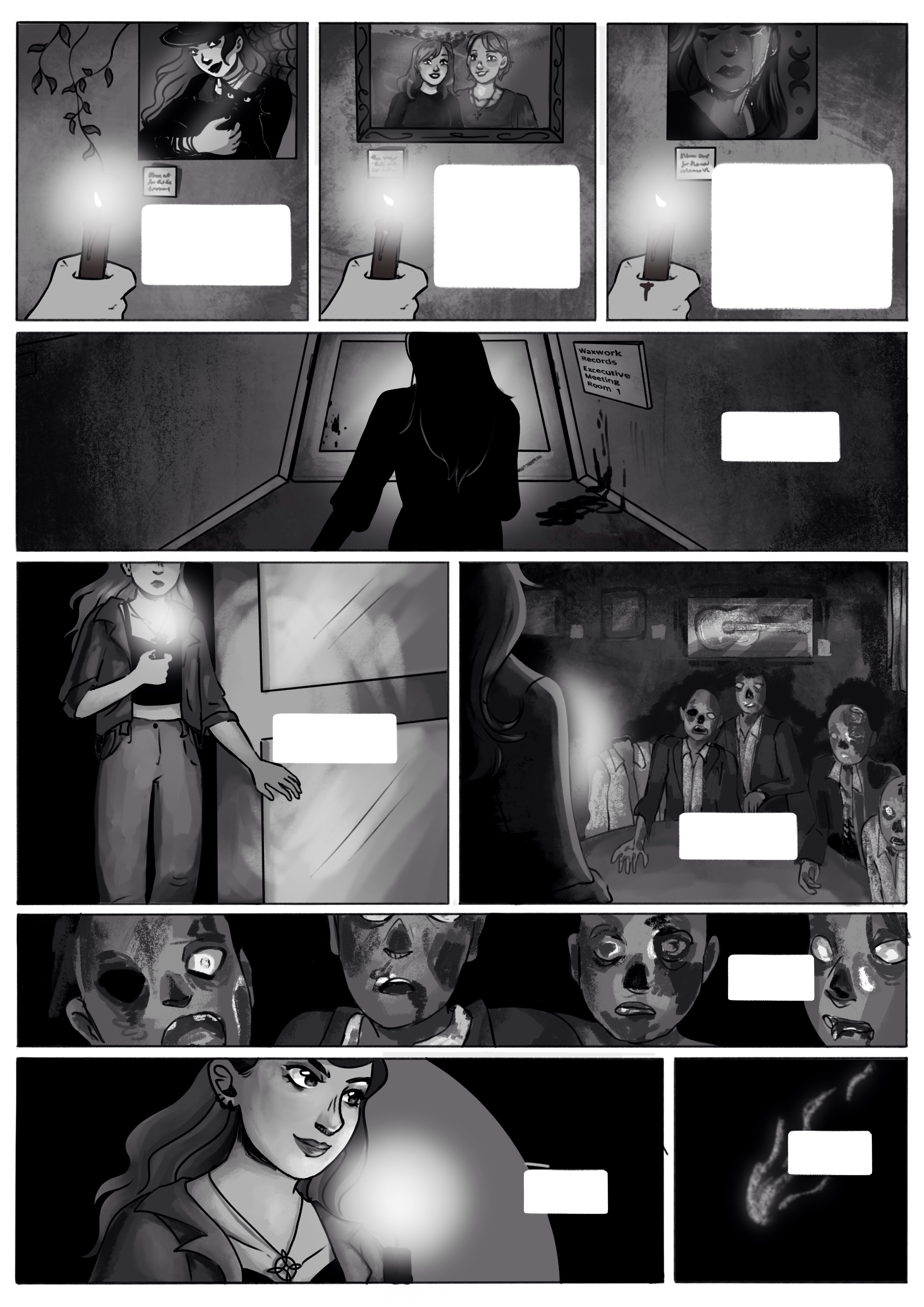 Leeds Comics Collective - Mixtape of Mystery anthology page