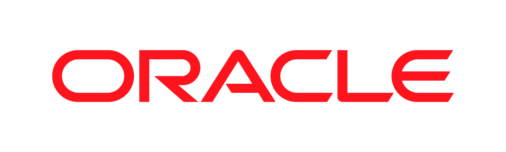 The Oracle logo in red text on a black background.