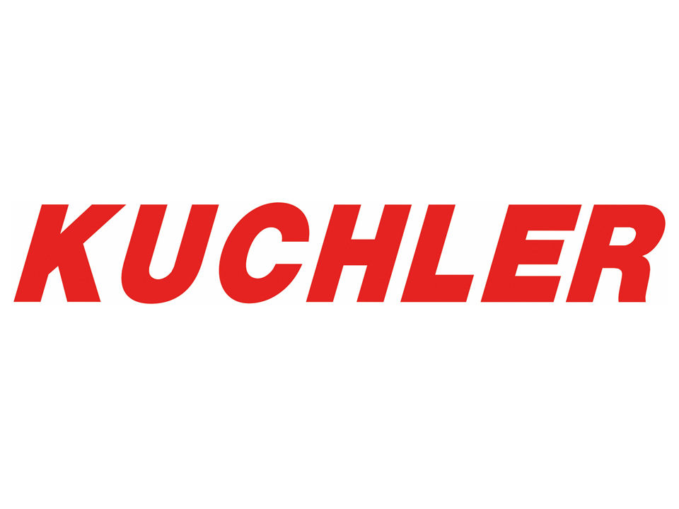 Das Bild zeigt das Logo der Marke "Kuchler" in roter Schrift auf weißem Hintergrund.