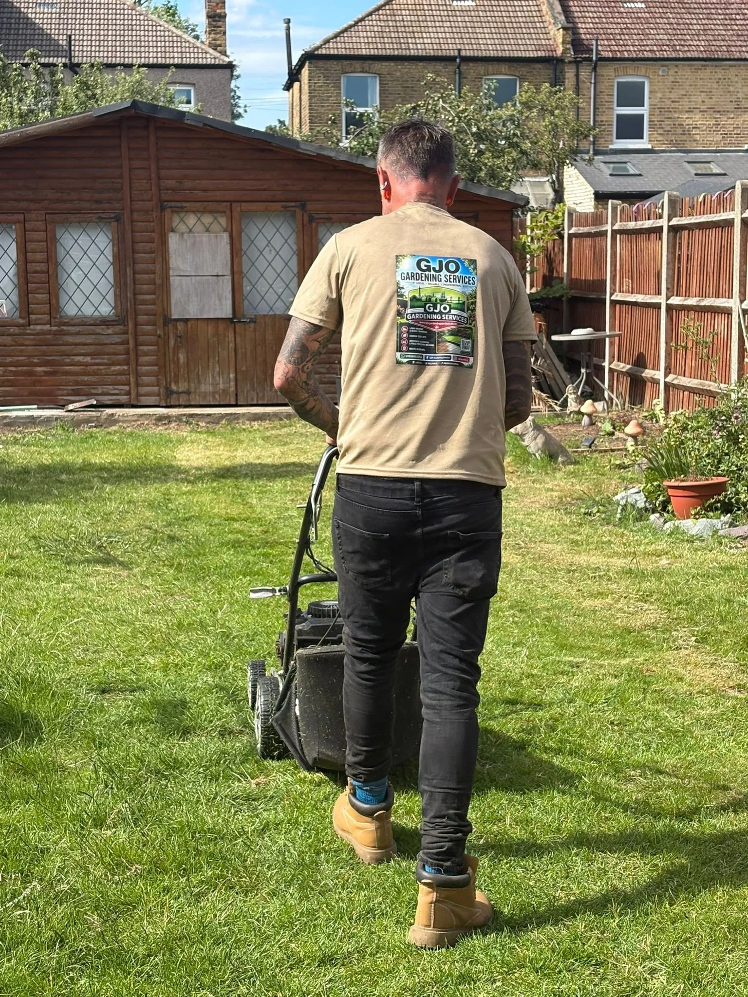 Hard at work keeping Eltham gardens looking their best.