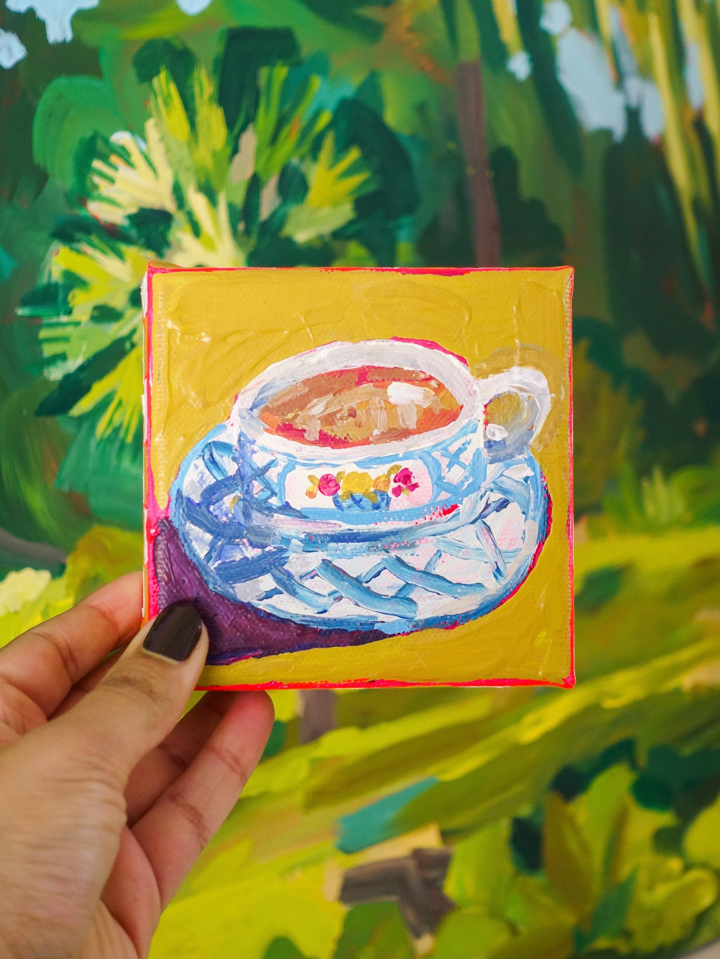 Small canvas painting 🫖

Acrylic on canvas
10 x 10 x 3.5 cm