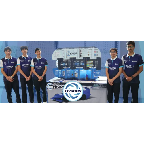 Team Typhoon in front of Display Presentation