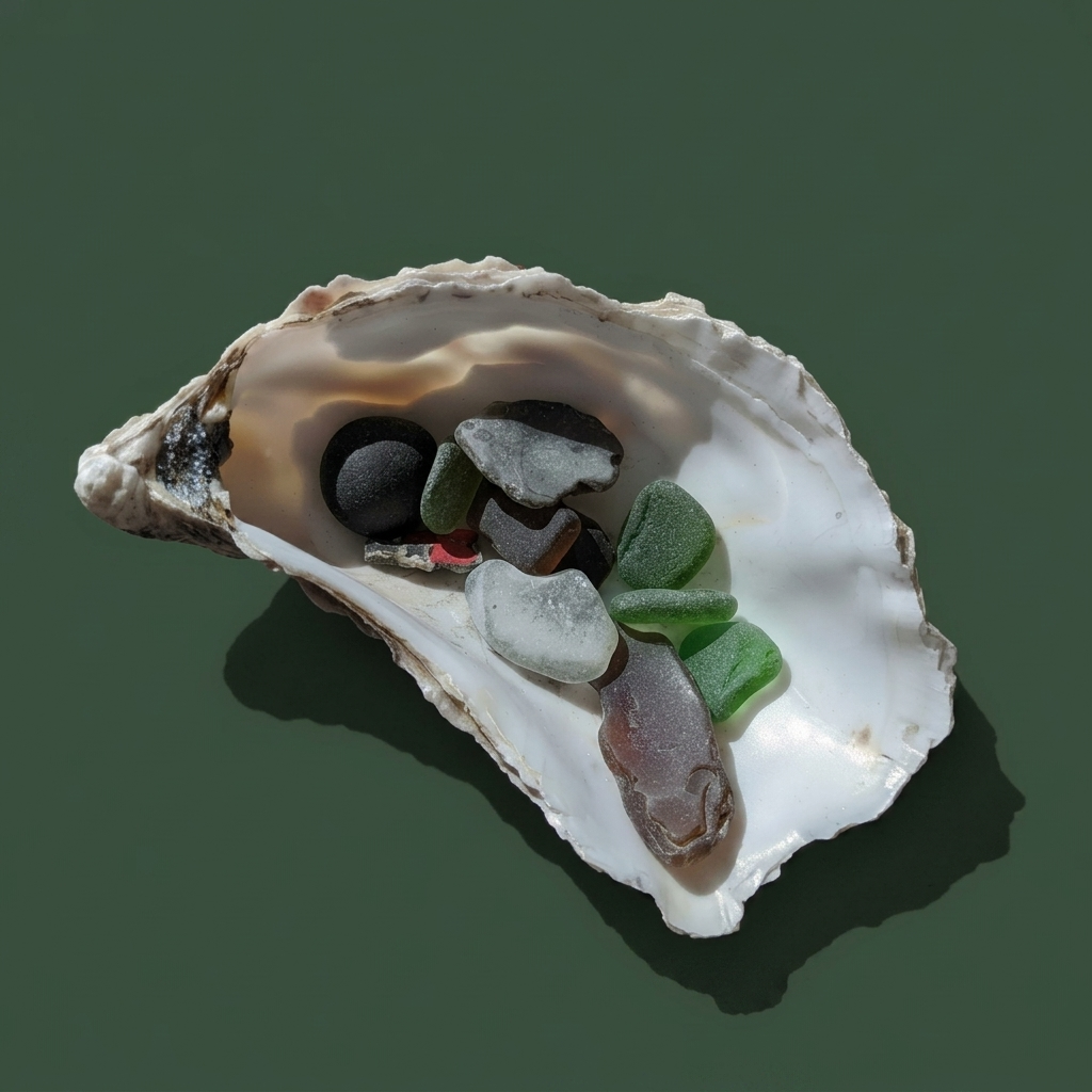 The Oyster with treasures