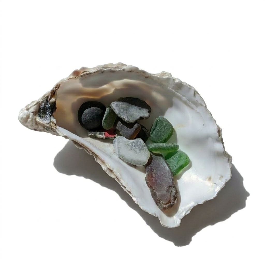 The Oyster with treasures
