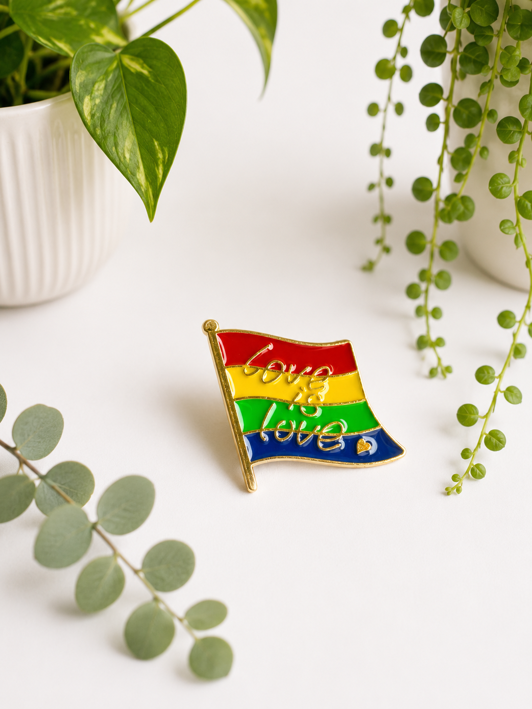 Love Is Love Pride Flag Enamel Pin