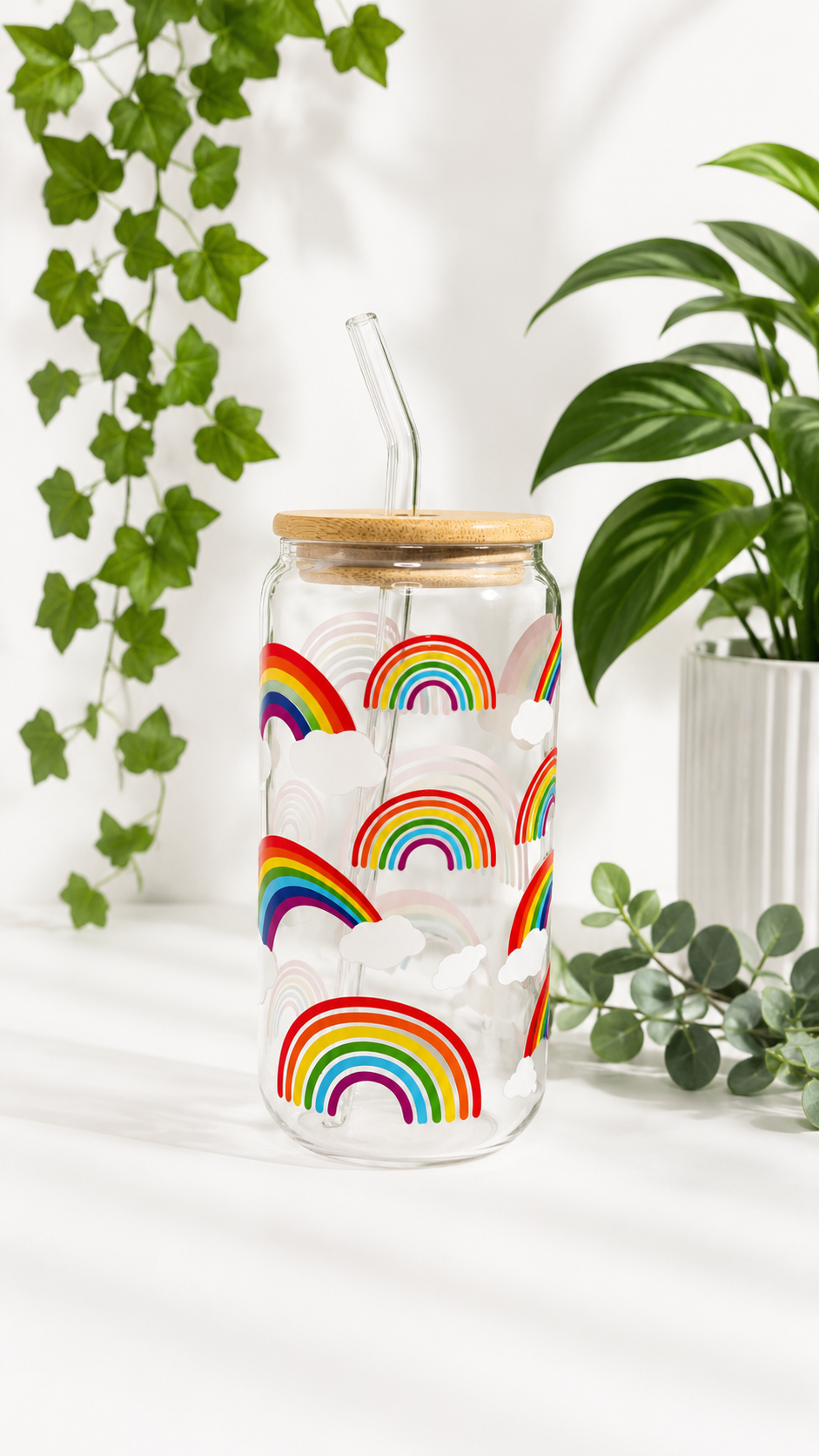 Rainbow Pride Glass Cup
