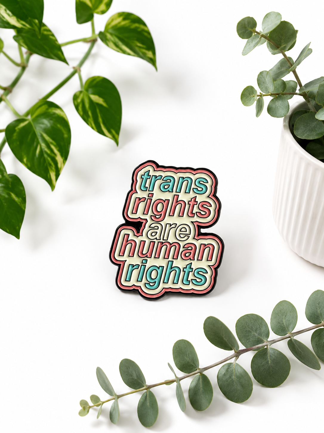 Trans Rights Are Human Rights Enamel Pin