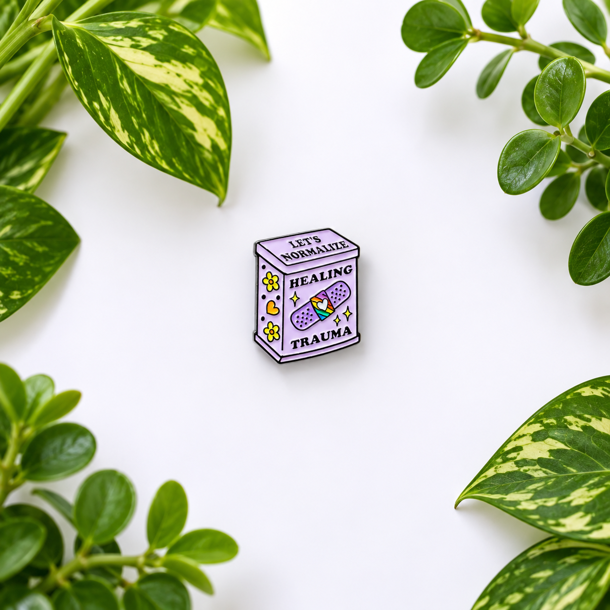Normalize Healing Trauma Enamel Pin