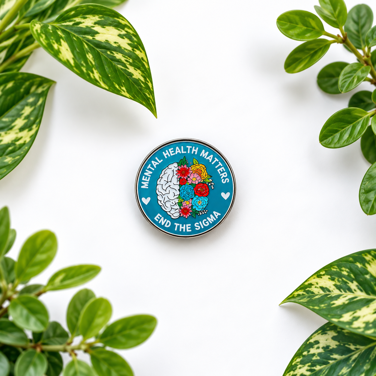 End The Stigma Enamel Pin