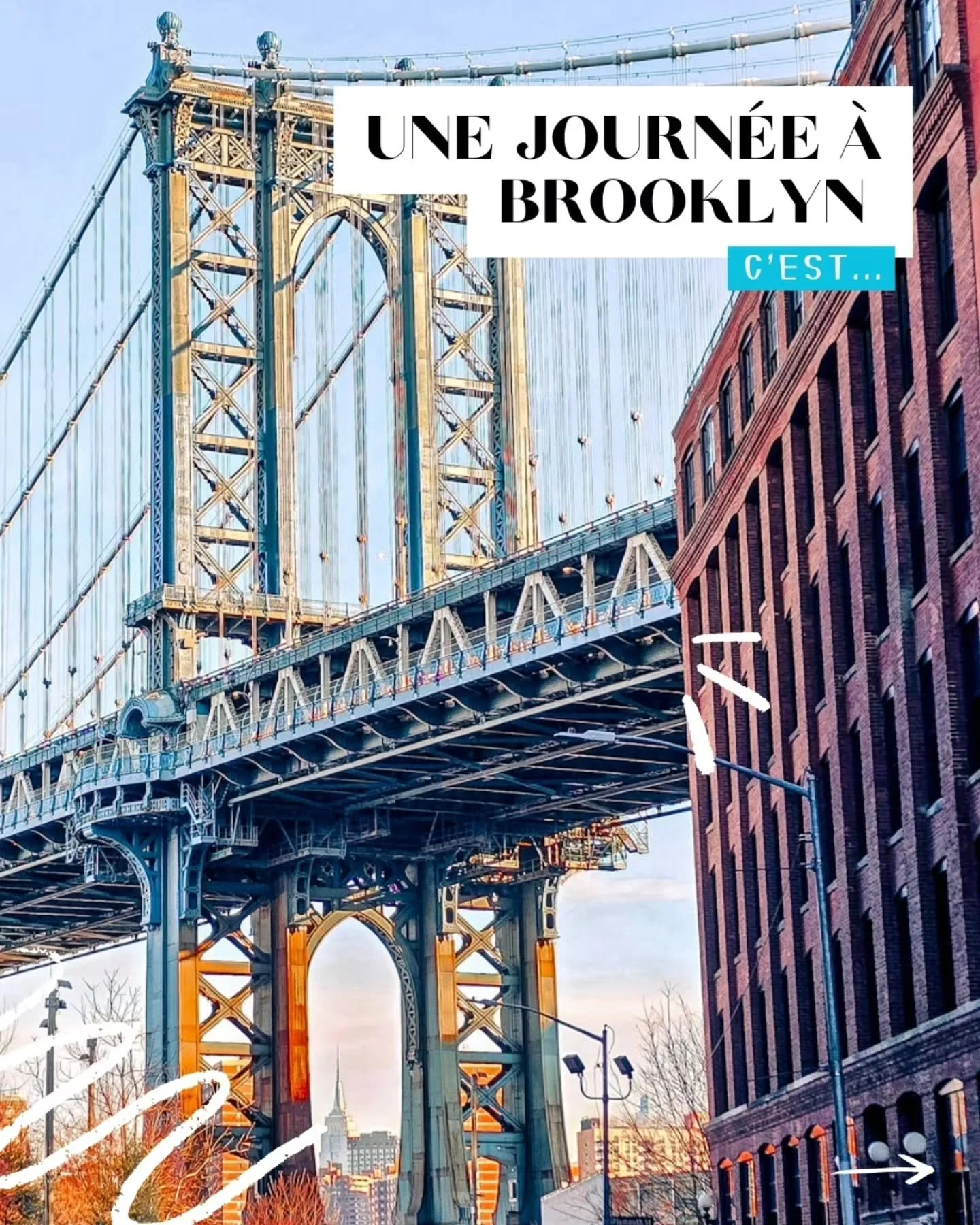 Une journ&eacute;e parfaite &agrave; Brooklyn c&rsquo;est: 

Commencer par un breakfast a l&rsquo;am&eacute;ricaine avec des pancakes de folie 🥞.

Degiter des merveilles au L train vintage et repartir (&eacute;videmment) avec une casquette 🧢... ent