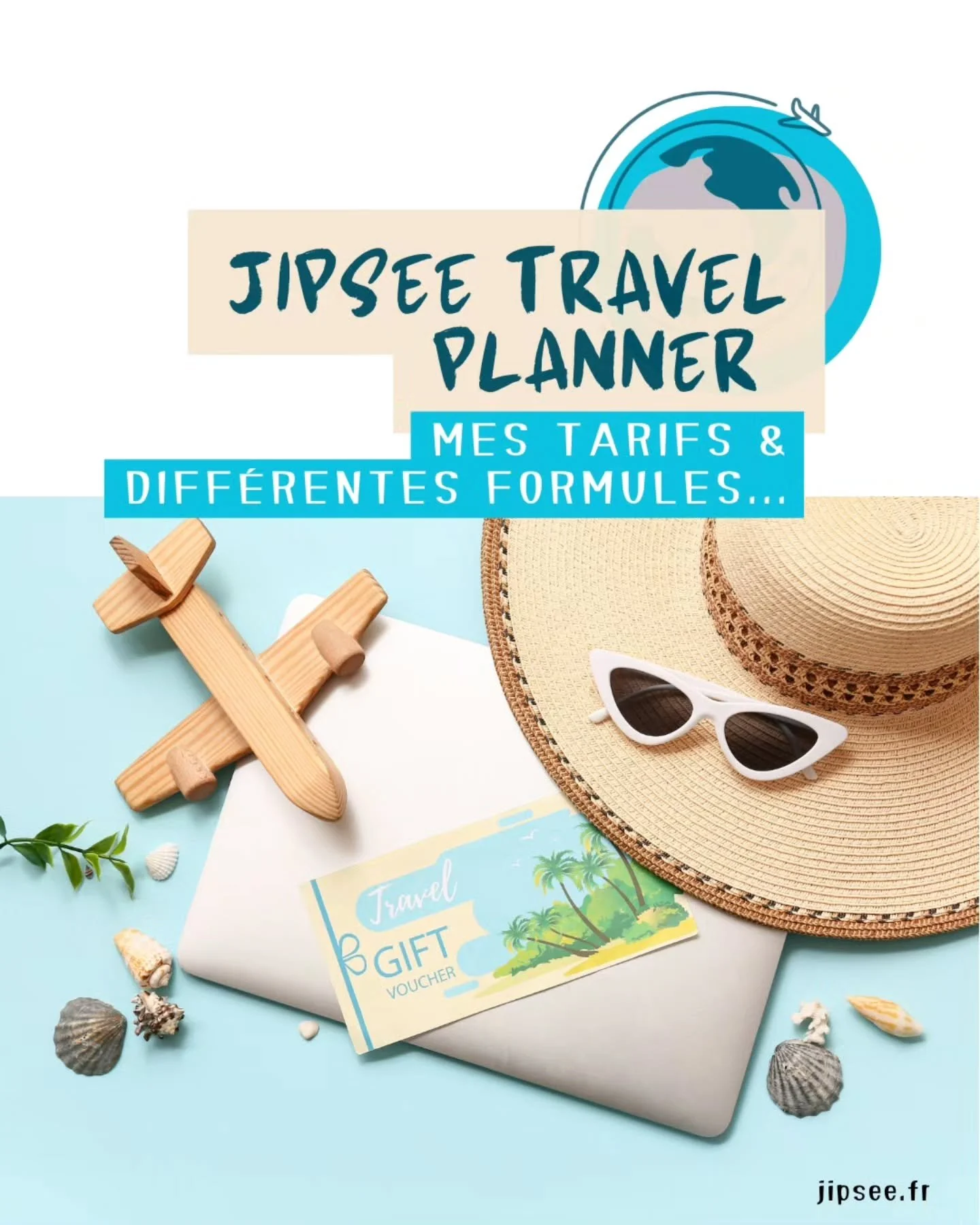 ✨ Jipsee &mdash; Ton voyage,ta vibe, ma logistique.

Les formules voyage sur-mesure ✨

Tu r&ecirc;ves de partir mais l'organisation te freine ? Je m'occupe de te cr&eacute;er un voyage sur mesure, vous n'auras plus qu'&agrave; faire tes valises.

🌿 