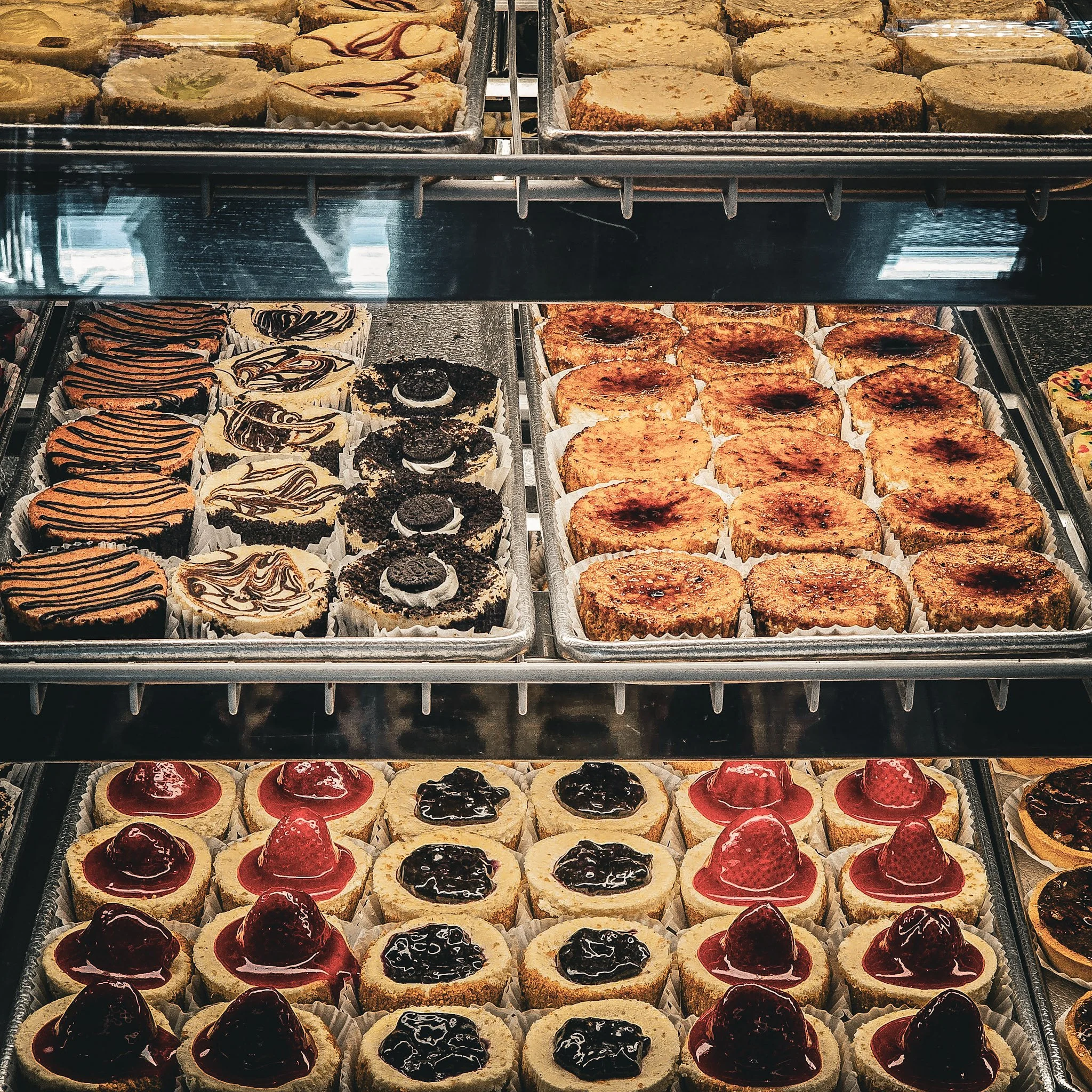 Vitrine d'assortiments de cheesecake Eileen's cheesecake New york