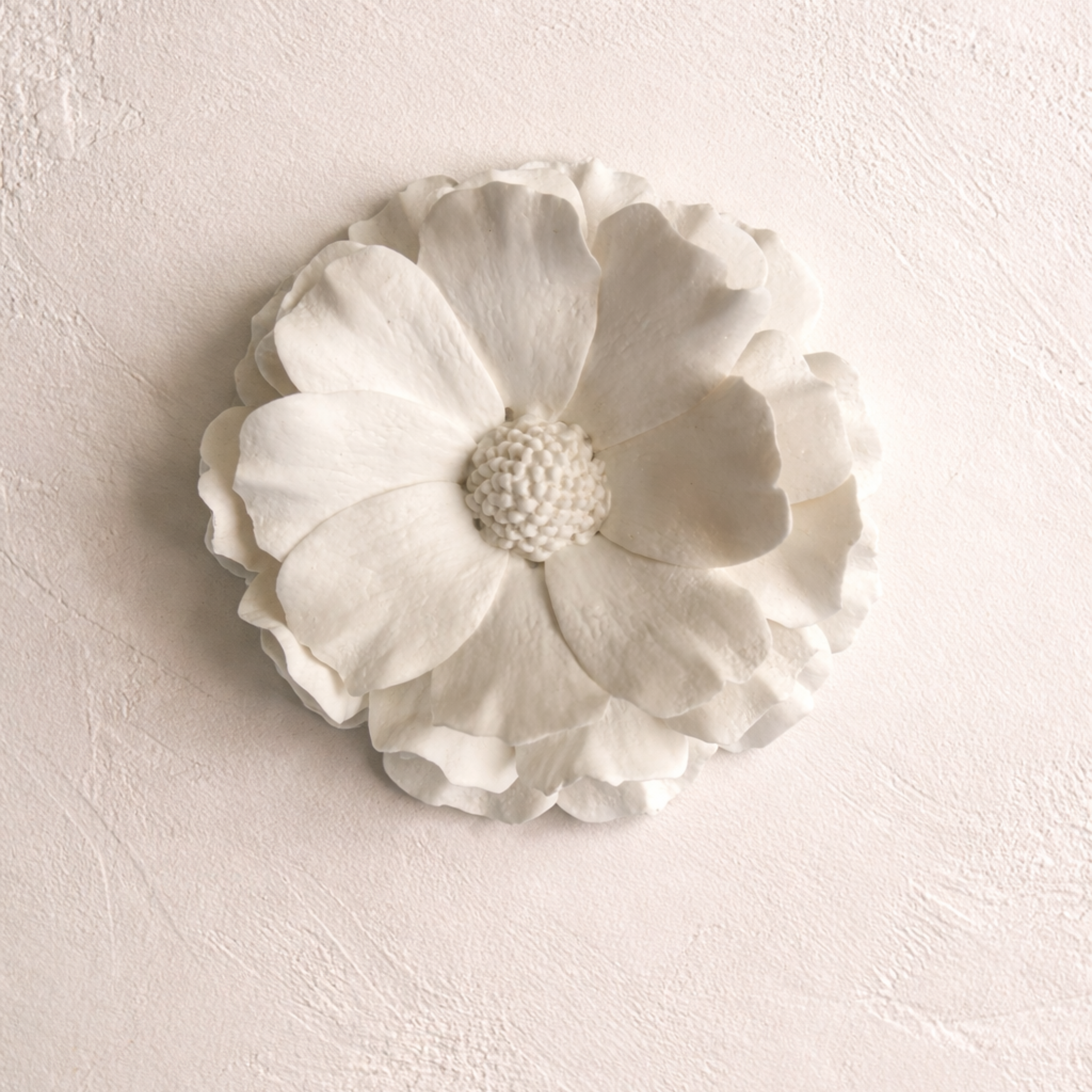 Hand Sculpted Flower Wall Art