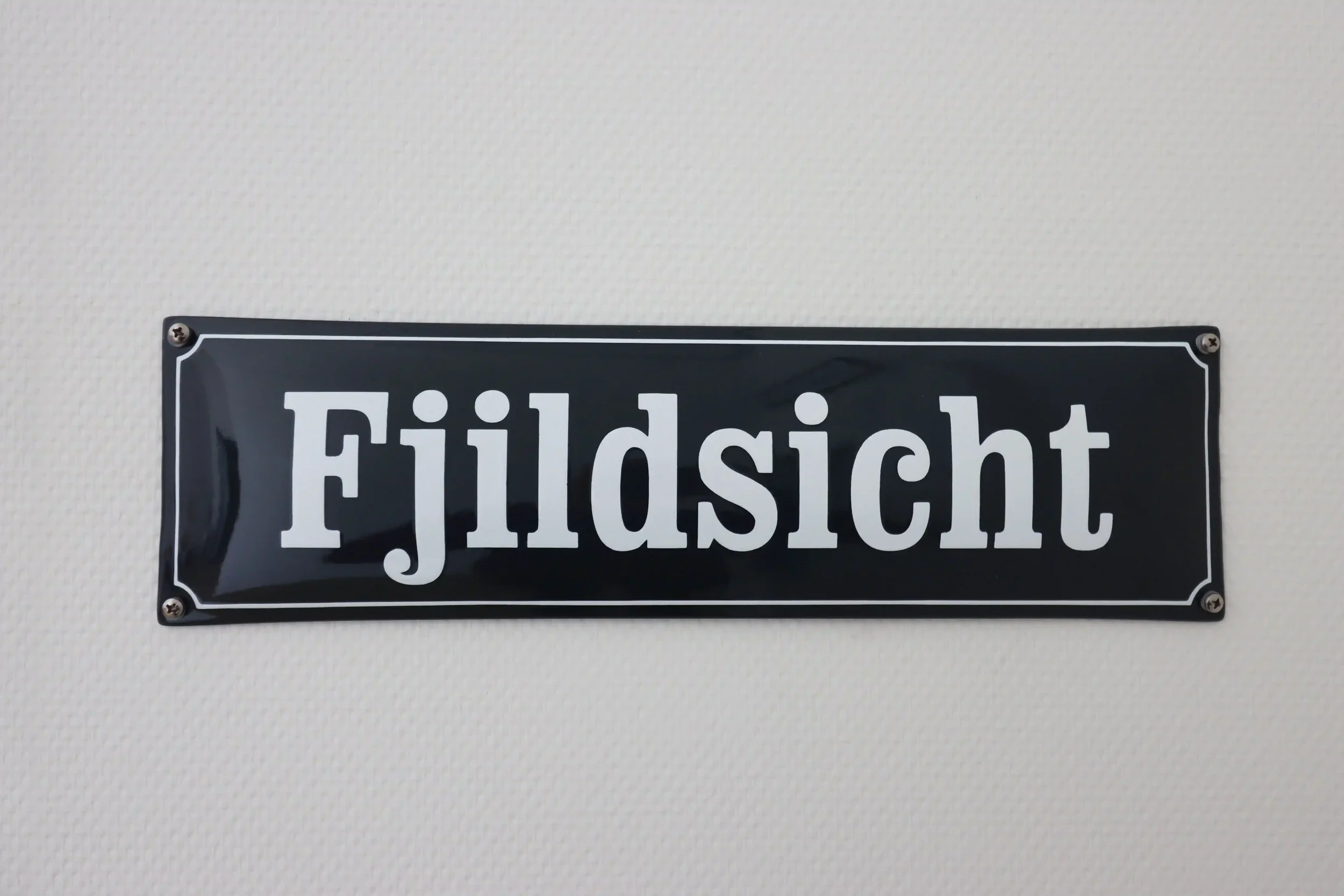 Naambord Fjildsicht vergaderruimte bij It Fjildhûs