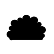 Icon of a minimalistic black bush.