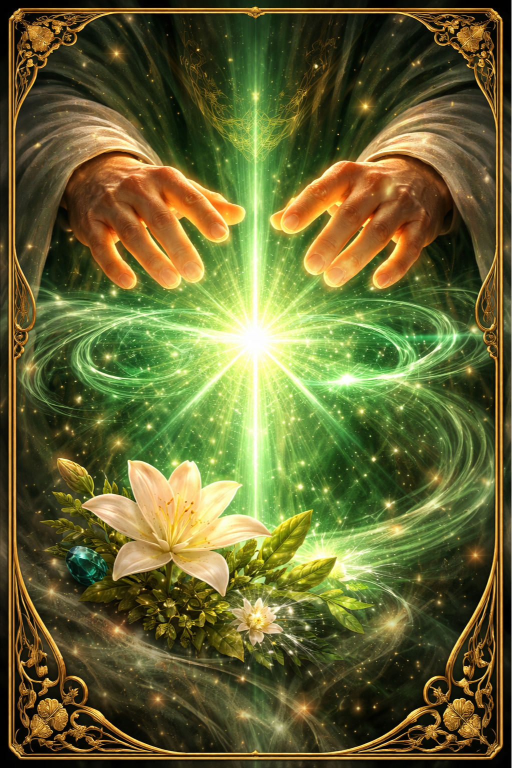 saint raphael green healing energy