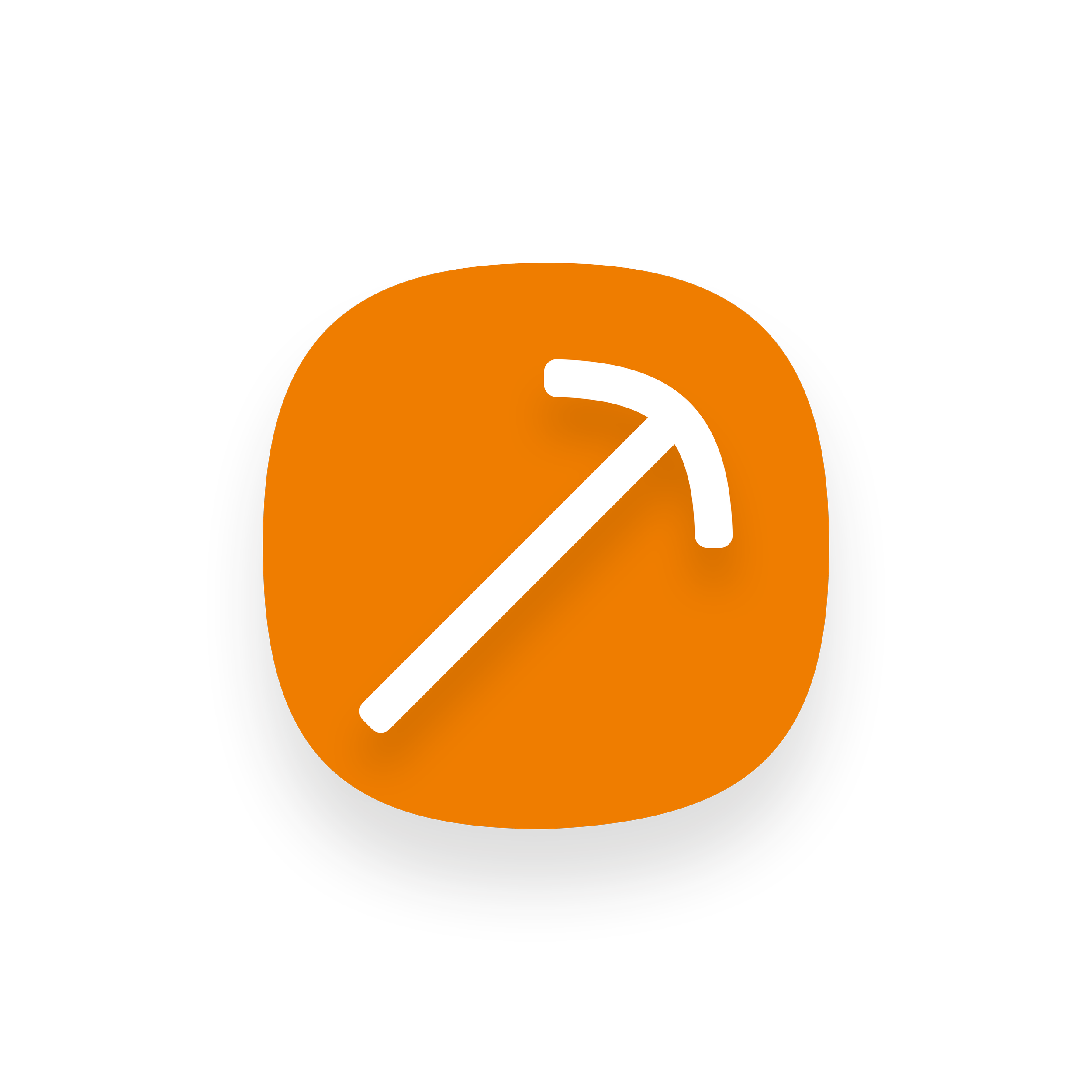 Symbol eines Kilometers / Entfernungsmessers auf orangenem Hintergrund mit schwarzem Rand.
