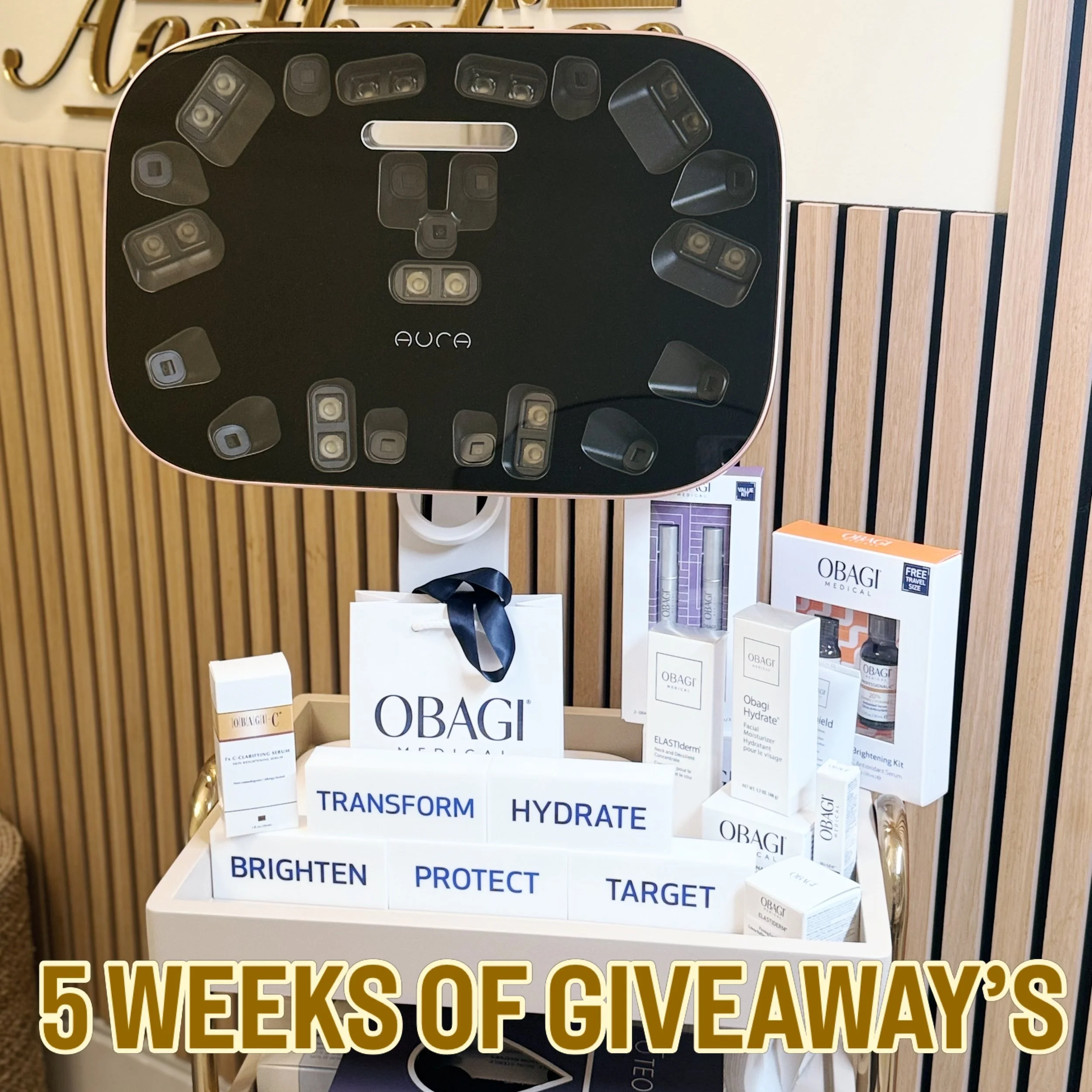 ✨ 5 WEEKS OF GIVEAWAY&rsquo;S BEGINS WITH&hellip;

A Skin Consultation on the AURA REALITY device &amp; 
a &pound;350 Voucher to Spend against Obagi Skin products! ✨ 

To WIN this AMAZING 1st Giveaway prize please follow the Instructions below 👇 

?