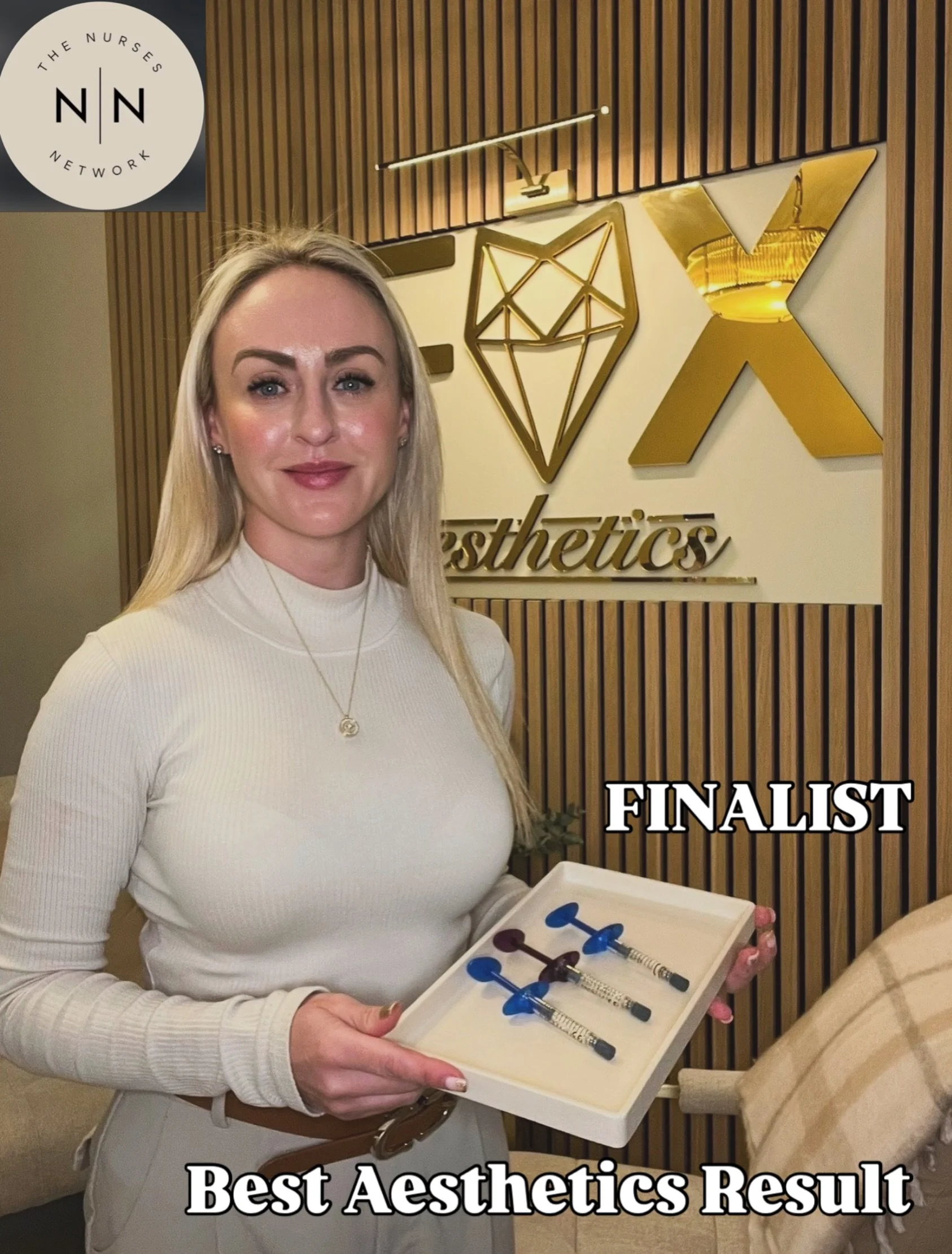 Well that was an unexpected SURPRISE from The Nurses Network&hellip;

FINALIST for BEST AESTHETIC RESULT 🙌

Awarded to the practitioner showcasing a truly transformative, beautiful and safe patient outcome.

Thank you so much for recognising my work