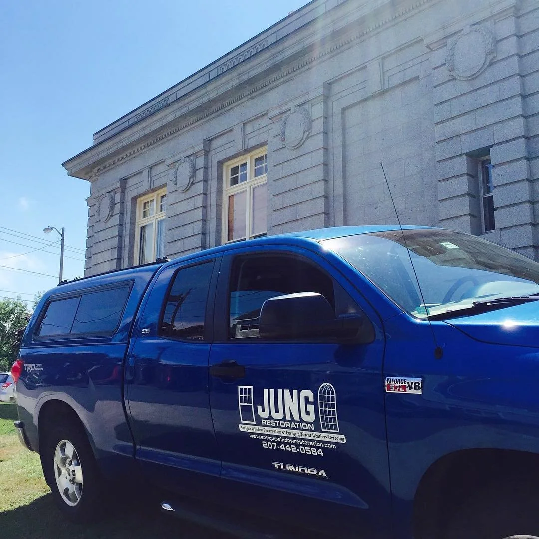 window restoration bar harbor maine post office