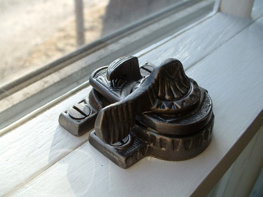 Restored sash lock, installed.