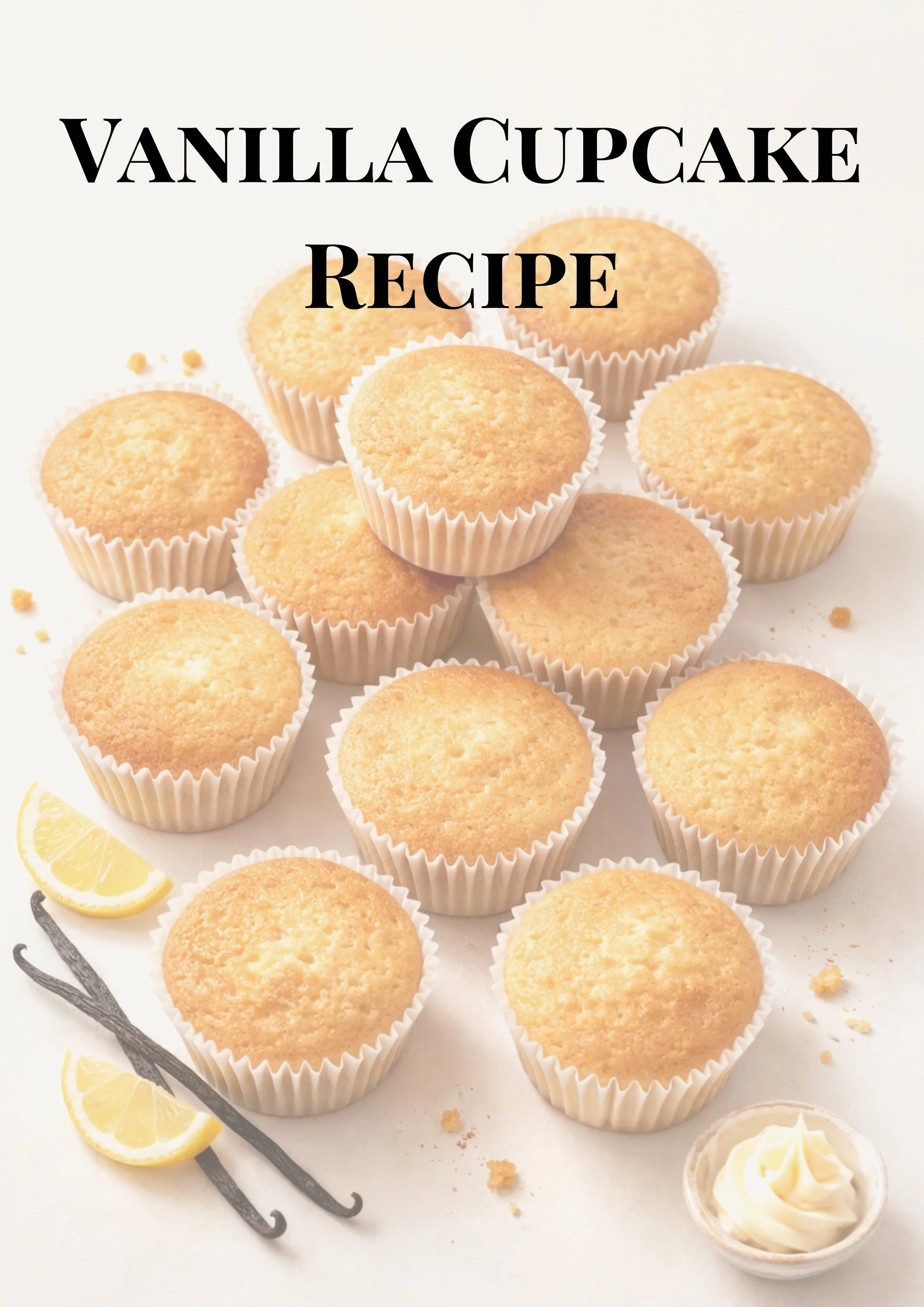 Vanilla Cupcake Base (Classic + Vegan)