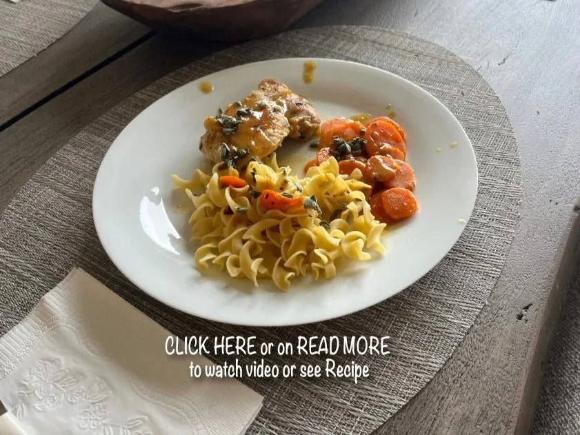 Apricot-Sage Chicken with Carrots