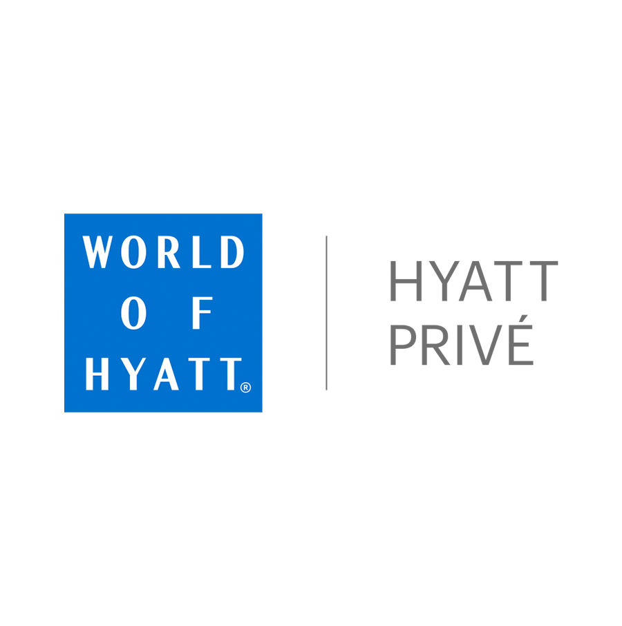 Logo of World of Hyatt with text 'Hyatt Privé'
