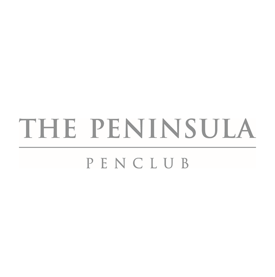 Logo for The Peninsula Pentclub with gray text on a white background.