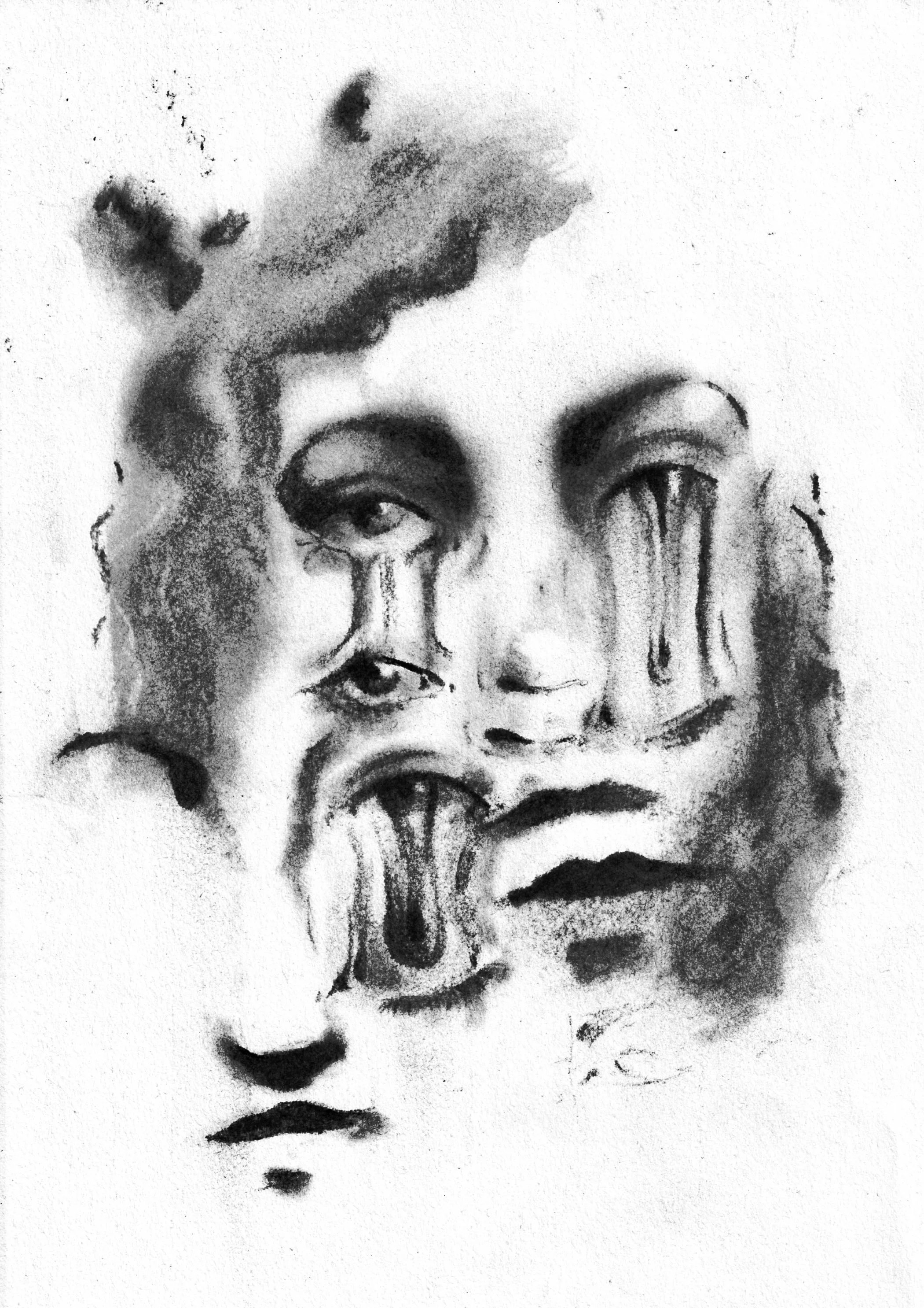 CHARCOAL ON PAPER
