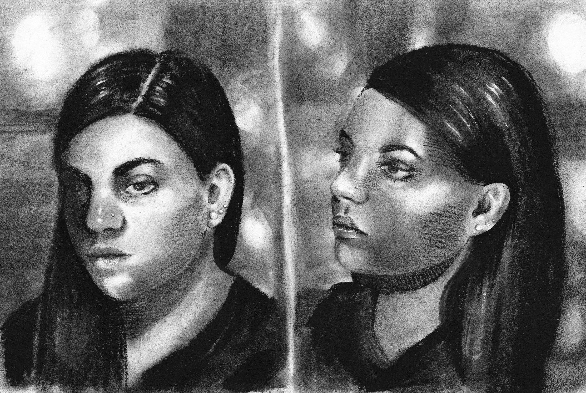 CHARCOAL ON PAPER