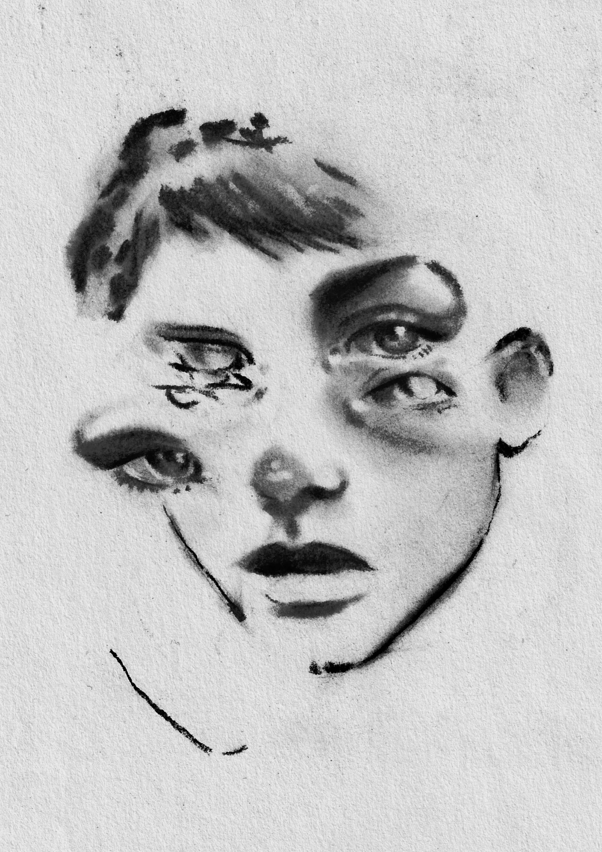 CHARCOAL ON PAPER