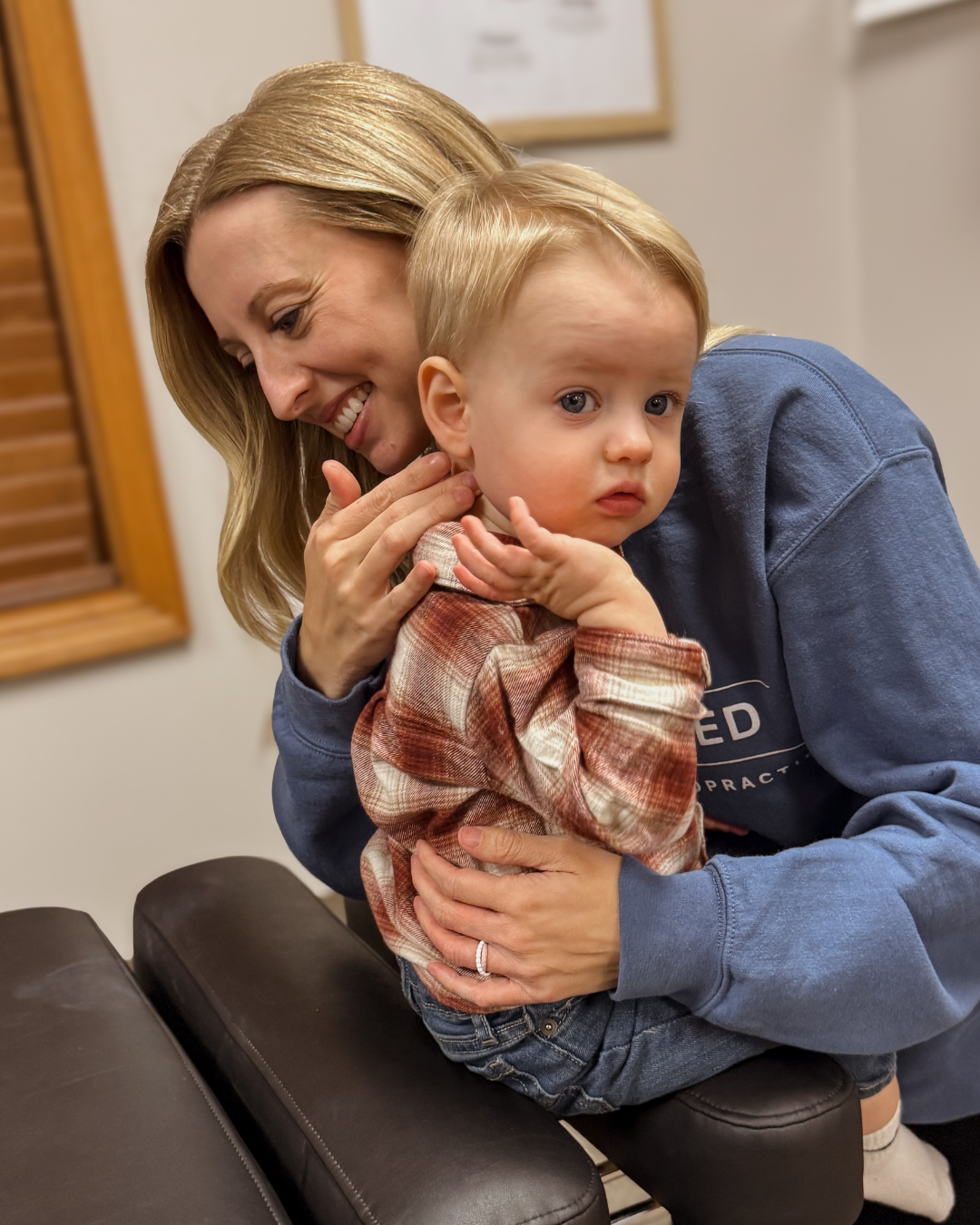 Pediatric chiropractic care focused on comfort, connection, and gentle support for infant and child wellness.