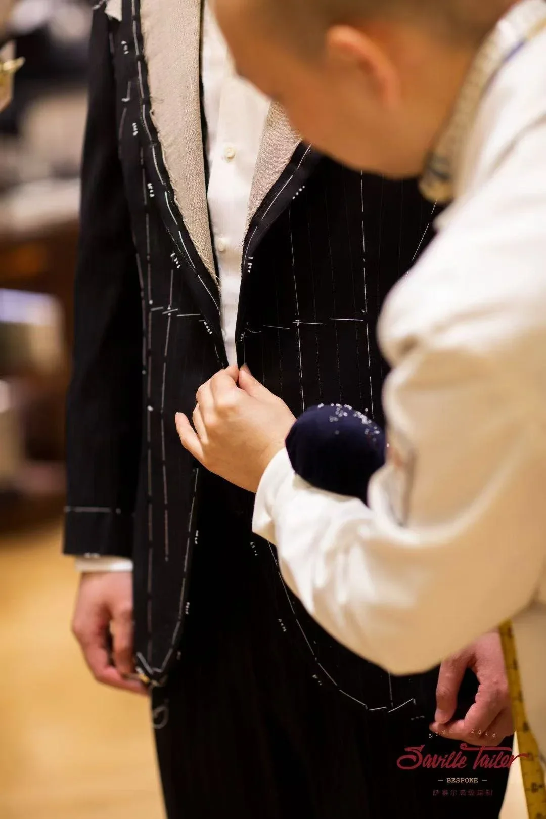 Image of the bespoke tailoring process