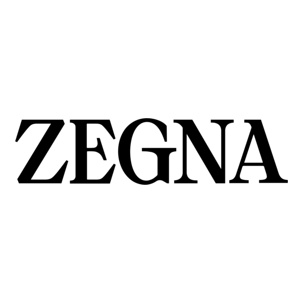 The word 'ZEGNA' in bold black letters on a white background.