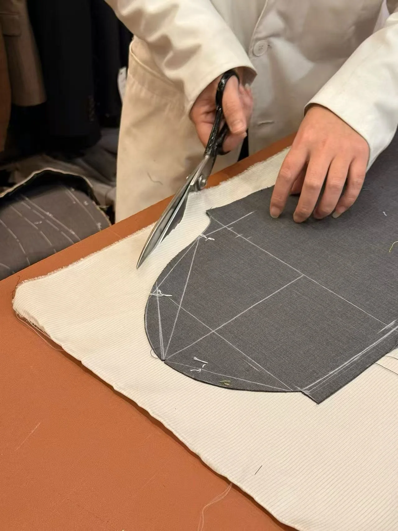 individual paper pattern. bespoke suit singapore. tailor fitting singapore