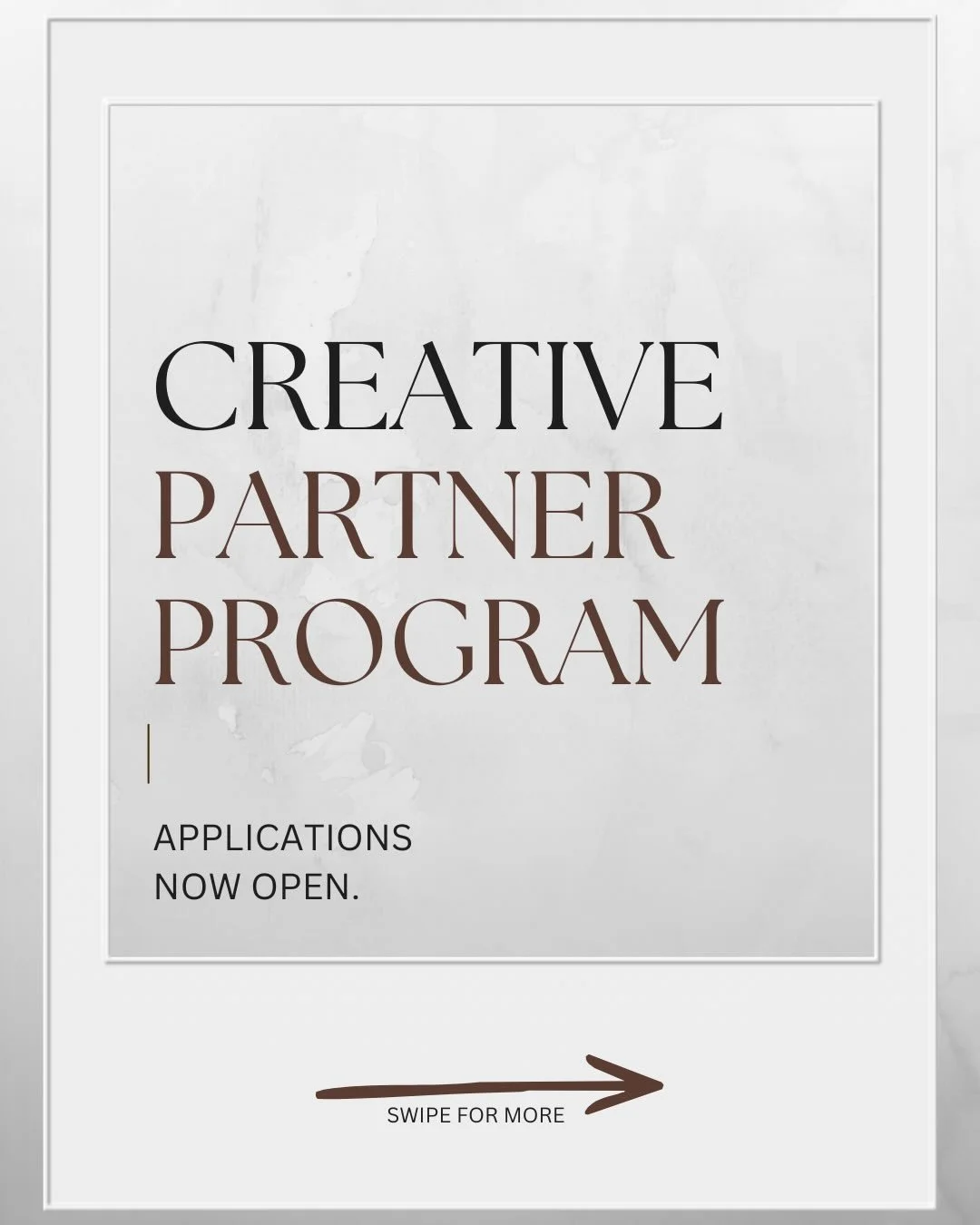 More than a studio. A creative community.

We&rsquo;re looking for photographers, creators and visionaries to join our Creative Partner Program. 
If you&rsquo;re passionate about the work you do and would like to work with state-of-the-art equipment,