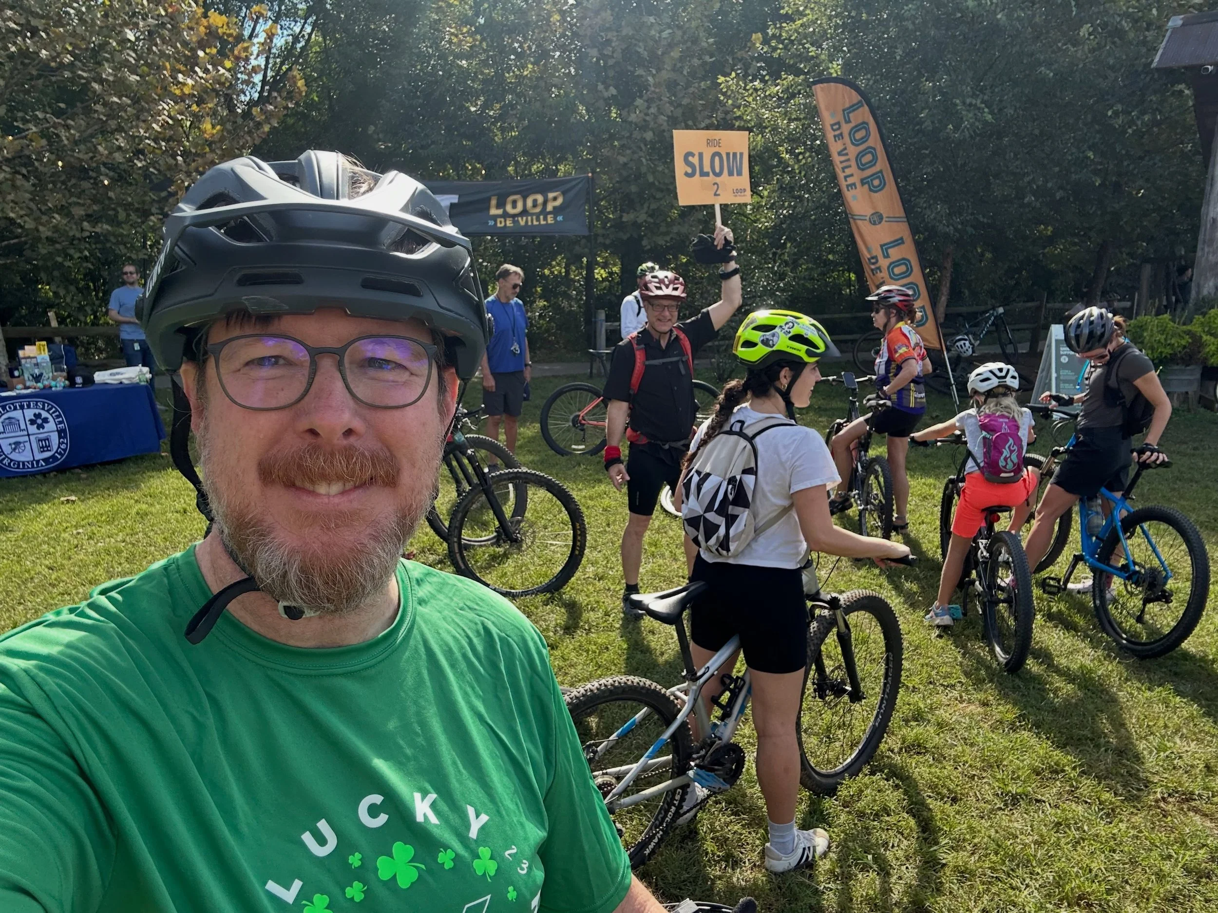 BRW&rsquo;s Kurt Keesecker, AIA, &amp; David Timmerman, AIA, hit the trail yesterday for the @rivannatrailsfoundation Loop De&rsquo;Ville Festival! Both biked the full 20 mile loop through parks, up hills and over streams before celebrating at @rivan