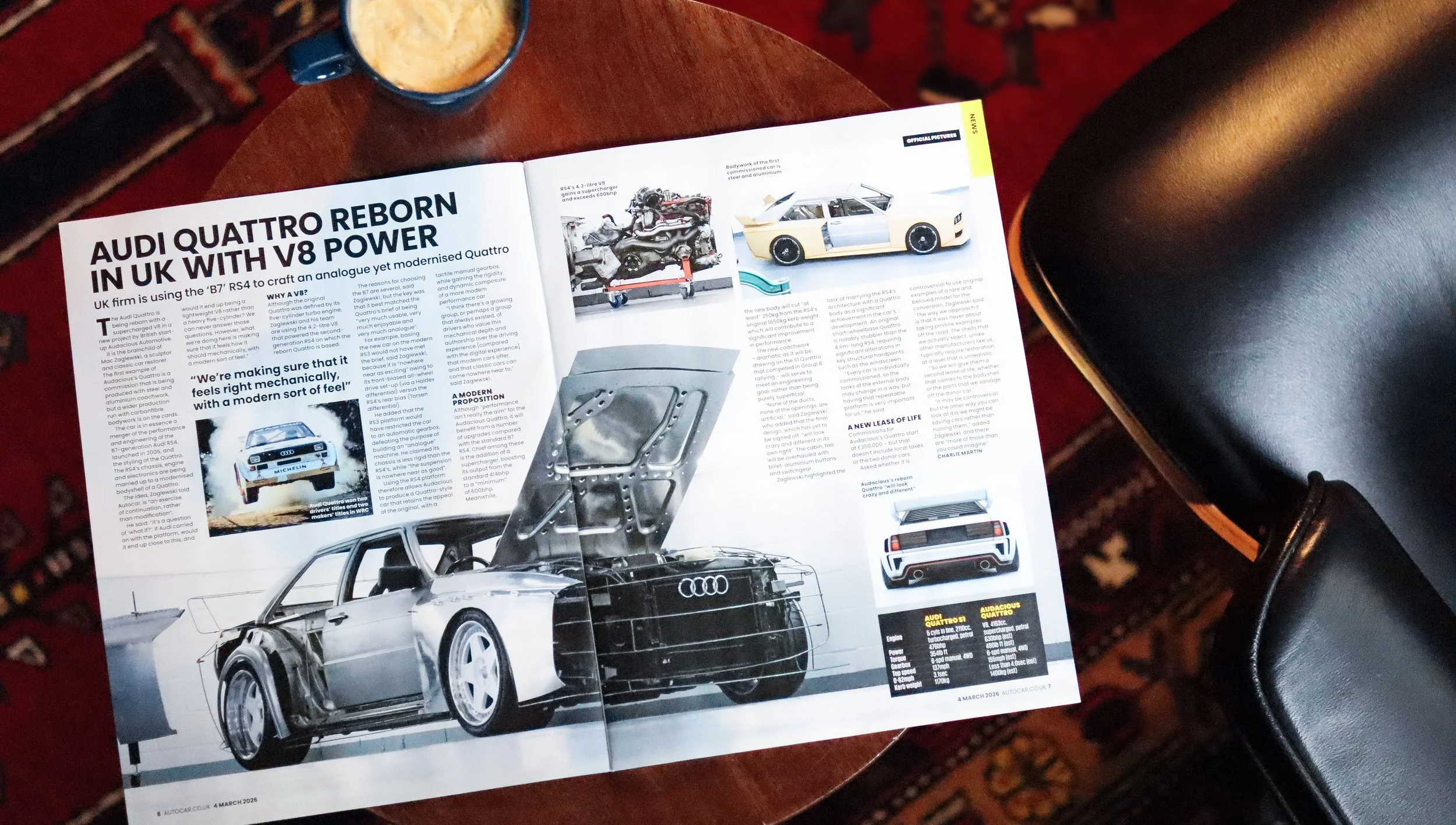 Audacious Automotive Autocar Magazine Feature